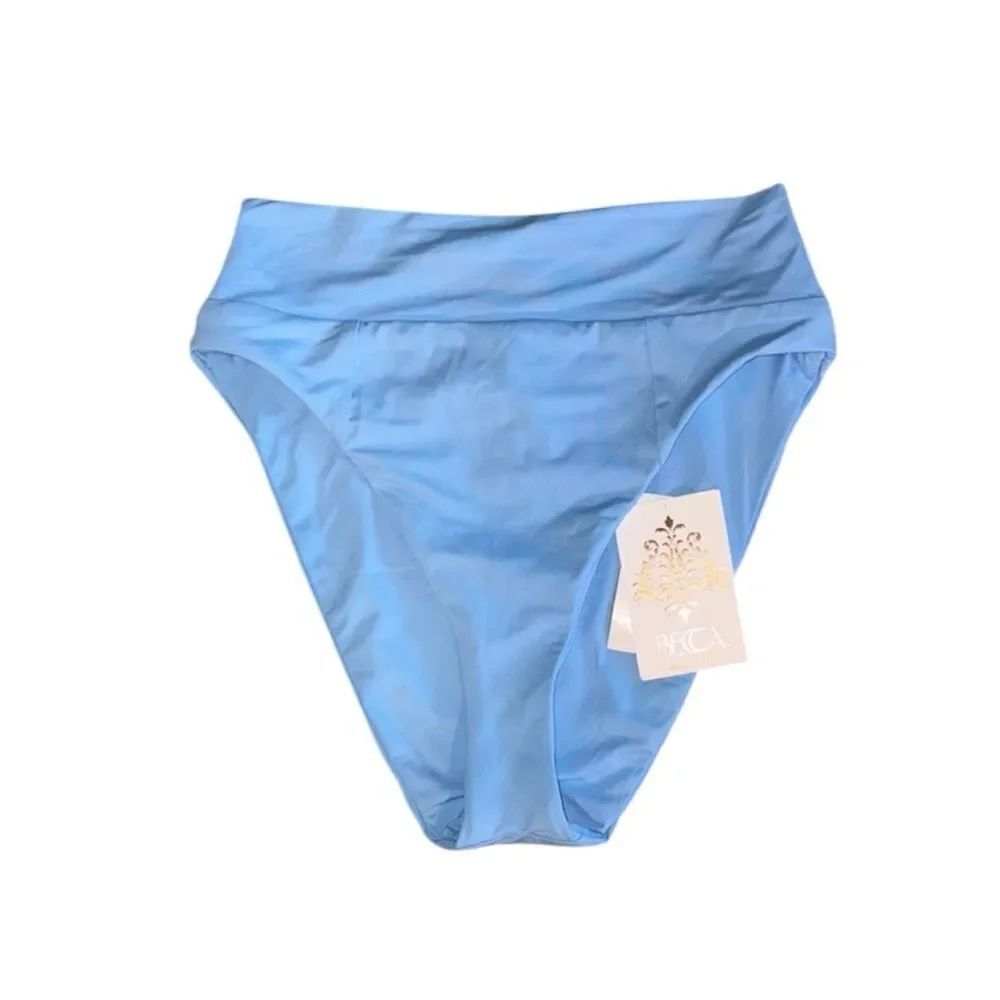 Becca Swim NWT Tanya French Cut Swim Bottom In Ice Blue Size XS